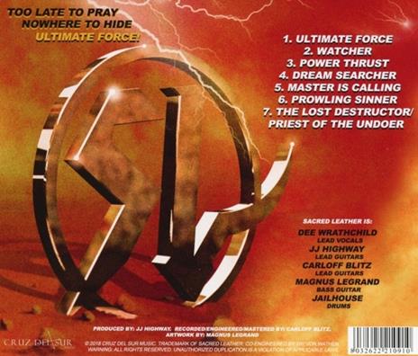 Ultimate Force - CD Audio di Sacred Leather - 2