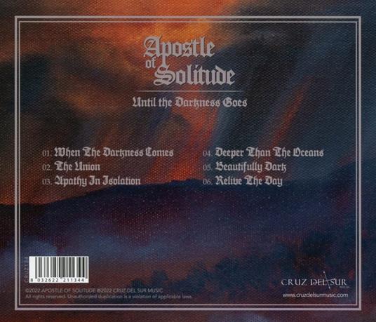 Until the Darkness Goes - CD Audio di Apostle of Solitude