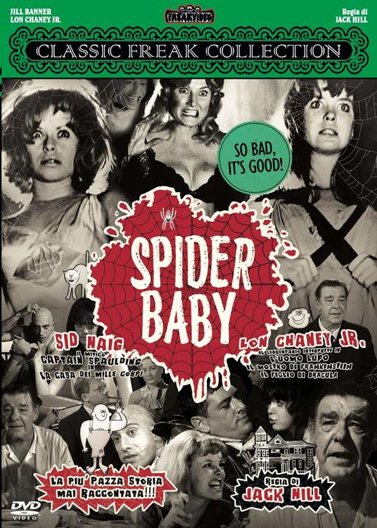 Spider Baby (DVD) di Jack Hill - DVD