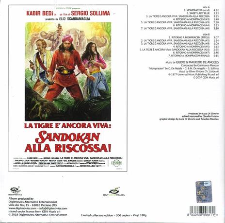 La tigre è ancora viva: Sandokan alla riscossa! - Vinile LP di Guido e Maurizio De Angelis - 2