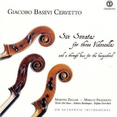 Sei sonate per tre violoncelli - CD Audio di Giacobbe Basevi Cervetto