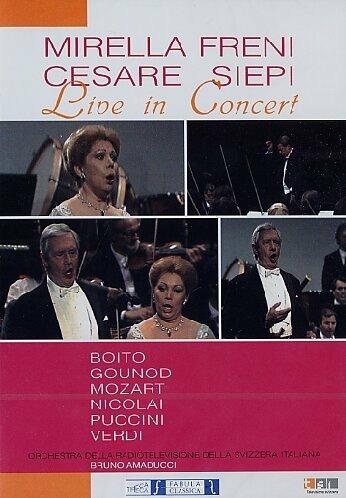 Mirella Freni e Cesare Siepi Live in Concert (DVD) - DVD di Mirella Freni,Cesare Siepi
