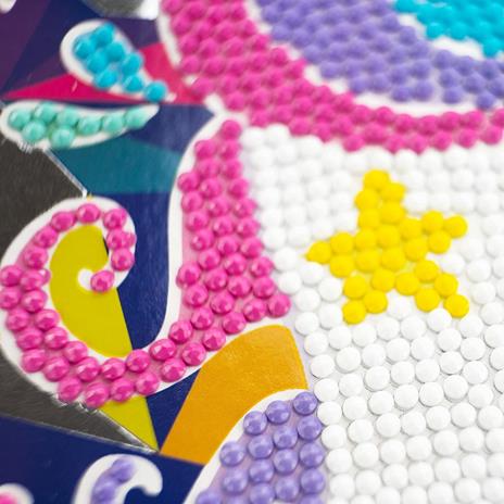 DIAMANTINY Diamond Painting Kit Unicorno, Crea Il Mosaico coi Cristalli Colorati, Colore Blu, 90007B - 6