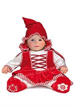 Carnaval Queen Costume Piccolo Cappuccetto Rosso Superbaby - 0/3 Mesi