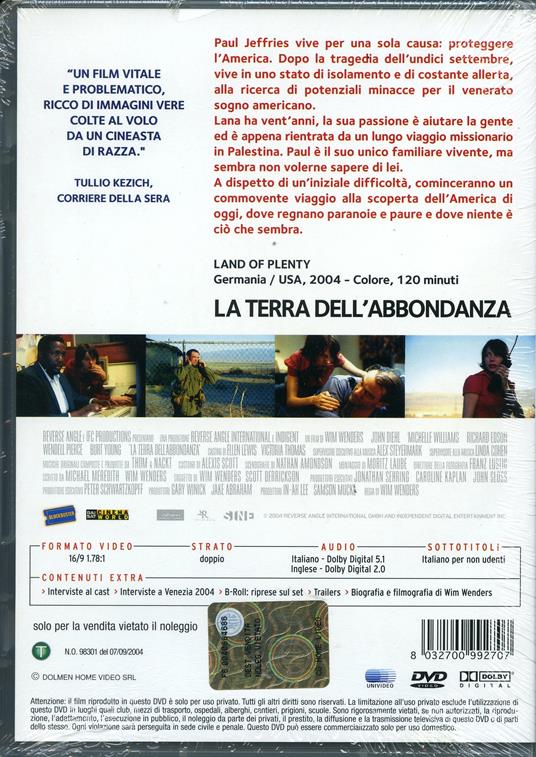 La terra dell'abbondanza di Wim Wenders - DVD - 2
