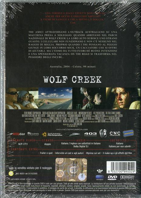 Wolf Creek di Greg McLean - DVD - 2