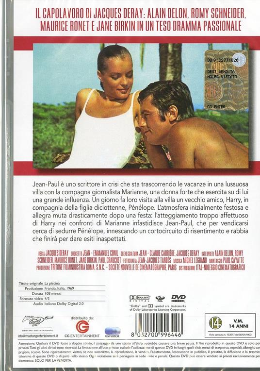 La piscina di Jacques Deray - DVD - 2