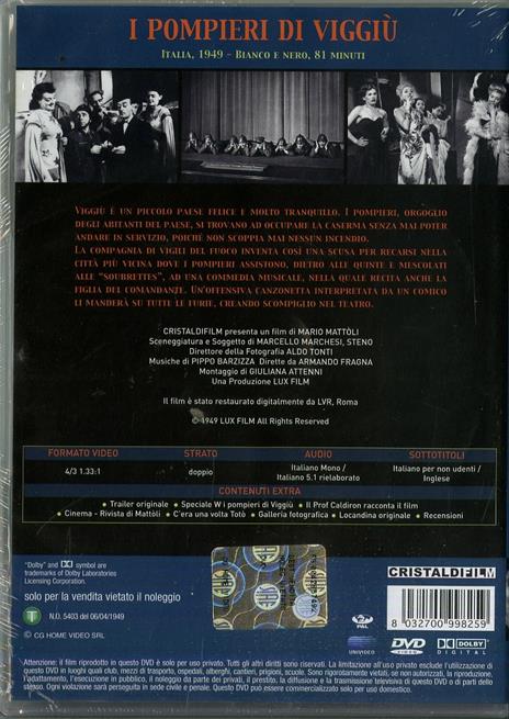 I pompieri di Viggiù di Mario Mattoli - DVD - 2