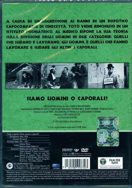 Siamo uomini o caporali? di Camillo Mastrocinque - DVD - 2