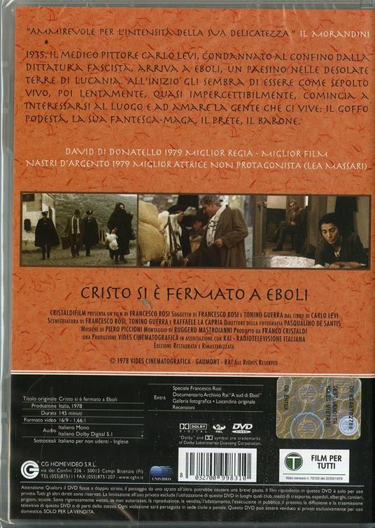 Cristo si è fermato a Eboli di Francesco Rosi - DVD - 2