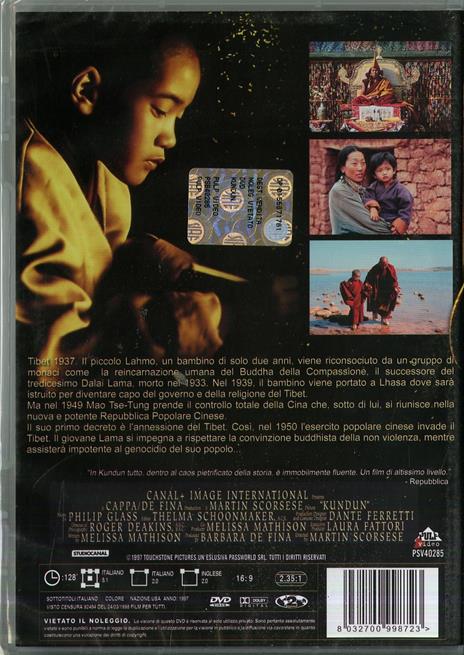 Kundun di Martin Scorsese - DVD - 2