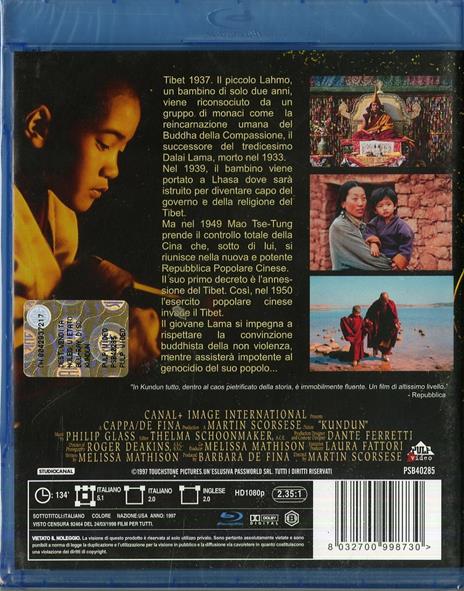 Kundun di Martin Scorsese - Blu-ray - 2