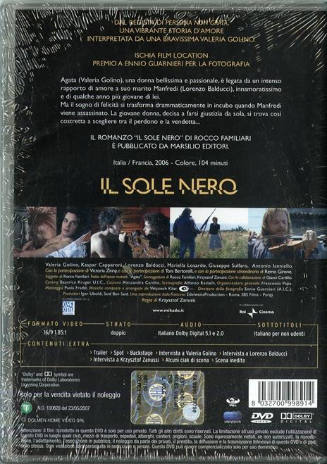 Il sole nero di Krzysztof Zanussi - DVD - 2