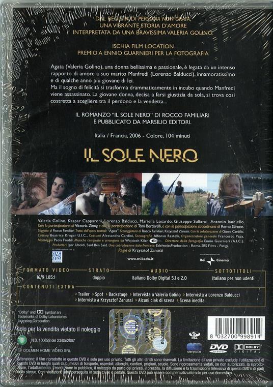 Il sole nero di Krzysztof Zanussi - DVD - 2