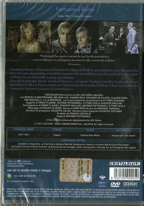 Fantasmi a Roma di Antonio Pietrangeli - DVD - 2