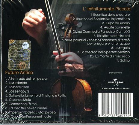 Da Francesco a Francesco. Il Cantico di Frate Sole - CD Audio di Angelo Branduardi - 2