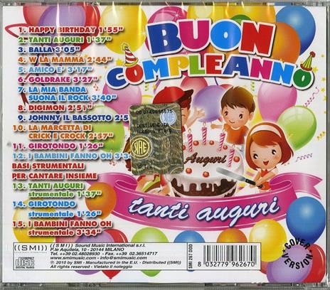 Buon Compleanno Tanti Auguri - CD Audio - 2