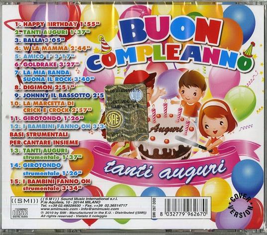 Buon Compleanno Tanti Auguri - CD Audio - 2