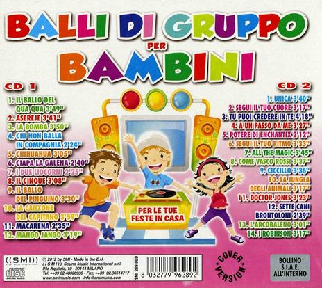 Balli di gruppo per bambini - CD Audio - 2