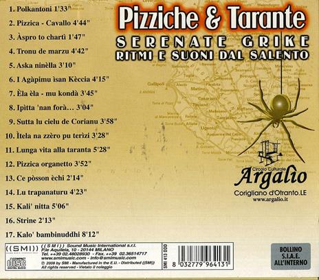 Pizziche e Tarante - CD Audio - 2