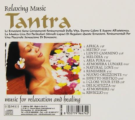 Relaxing Music. Tantra - CD Audio - 2