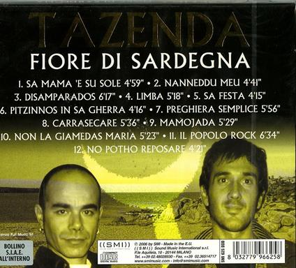 Fiore di Sardegna - CD Audio di Tazenda