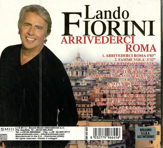 Arrivederci Roma - CD Audio di Lando Fiorini - 2