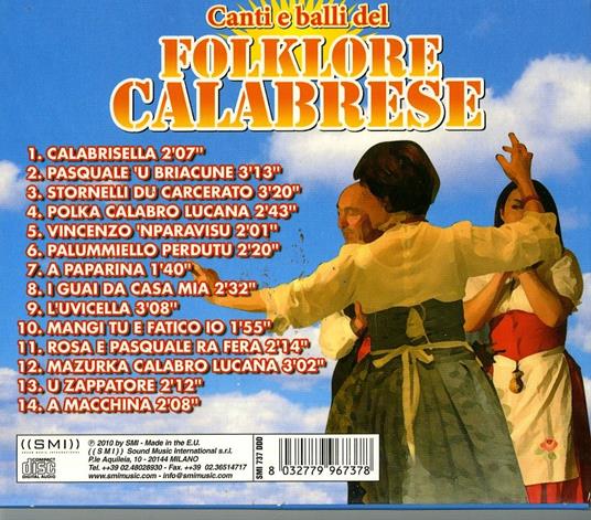 Canti e balli del folklore calabrese - CD Audio - 2
