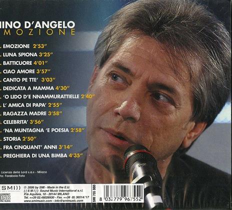 Emozione - CD Audio di Nino D'Angelo - 2