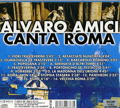 Canta Roma - CD Audio di Alvaro Amici - 2