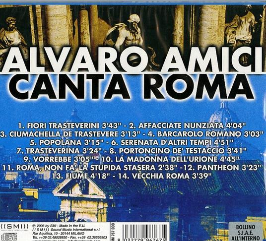 Canta Roma - CD Audio di Alvaro Amici - 2