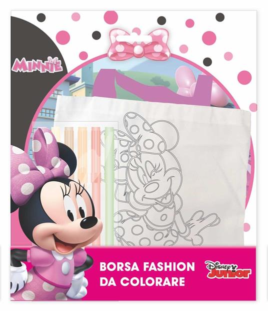 Borsetta Da Colorare Con 6 Pennarelli. Minnie. Mc Min0419
