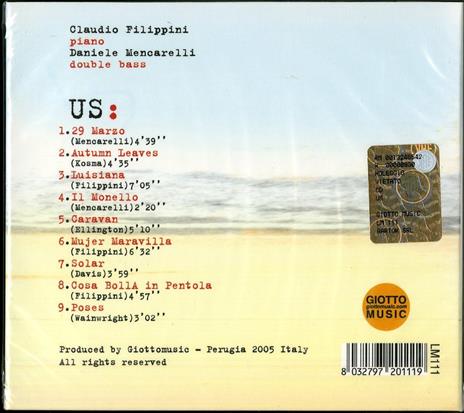Us - CD Audio di Claudio Filippini,Daniele Mencarelli - 2