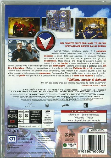 Adrenalina Blu. La leggenda di Michel Vaillant di Louis-Pascal Couvelaire - DVD - 2