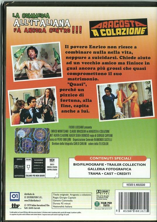 Aragosta a colazione di Giorgio Capitani - DVD - 2