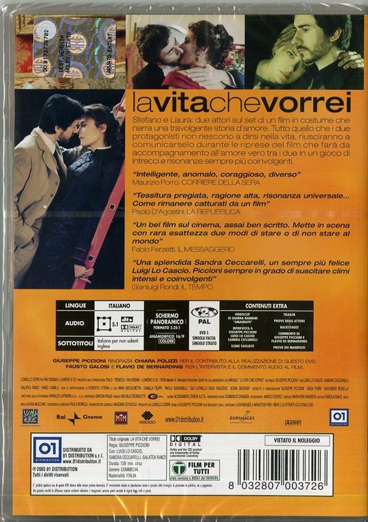 La vita che vorrei di Giuseppe Piccioni - DVD - 2
