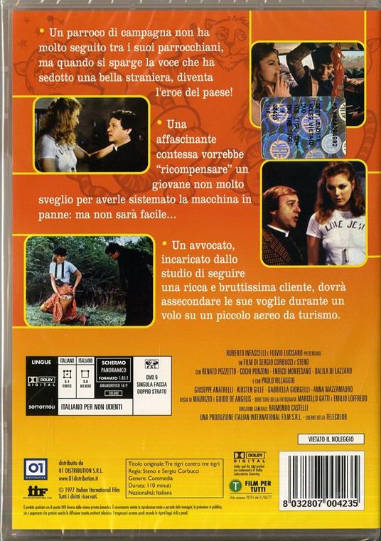Tre tigri contro tre tigri di Sergio Corbucci,Steno - DVD - 2