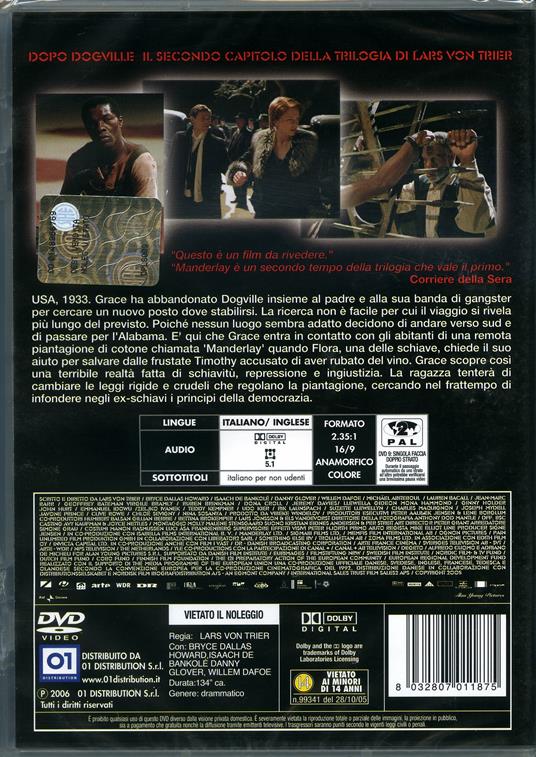 Manderlay di Lars Von Trier - DVD - 2