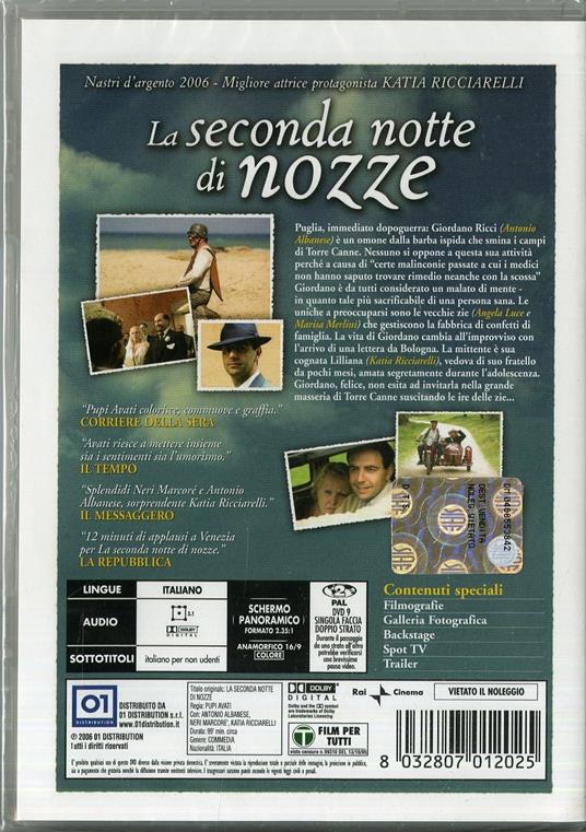 La seconda notte di nozze di Pupi Avati - DVD - 2