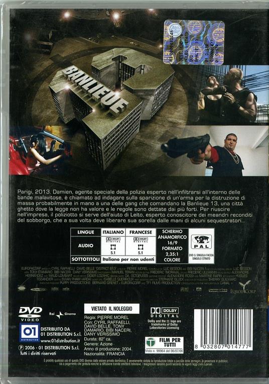 Banlieue 13 di Pierre Morel - DVD - 2