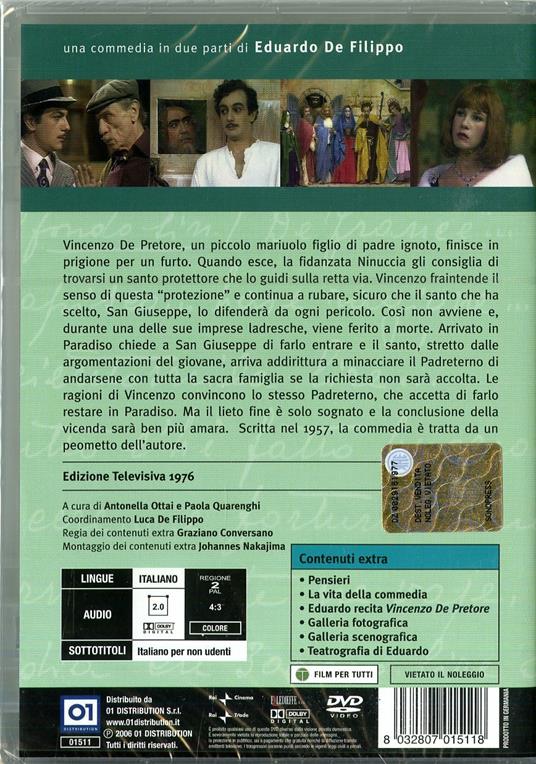 De Pretore Vincenzo<span>.</span> Collector's Edition di Eduardo De Filippo - DVD - 2