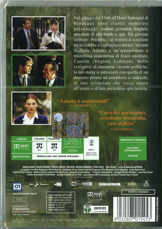 Bon voyage di Jean-Paul Rappeneau - DVD - 2