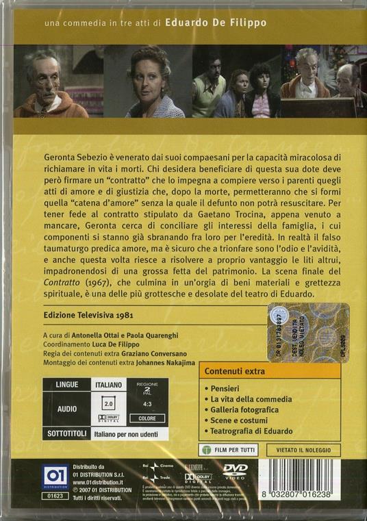 Il contratto<span>.</span> Collector's Edition di Eduardo De Filippo - DVD - 2