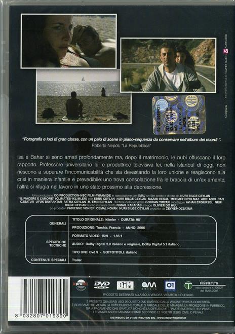 Il piacere e l'amore di Nuri Bilge Ceylan - DVD - 2