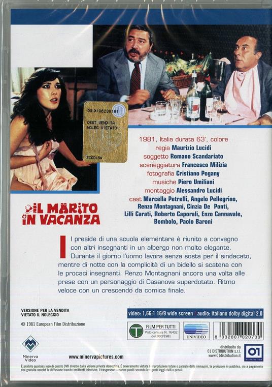 Il marito in vacanza di Maurizio Lucidi - DVD - 2