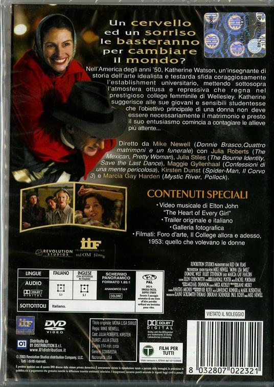 Mona Lisa Smile di Mike Newell - DVD - 2