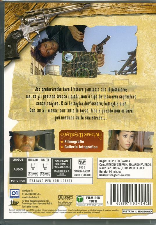Un uomo chiamato Apocalisse Joe di Leopoldo Savona - DVD - 2