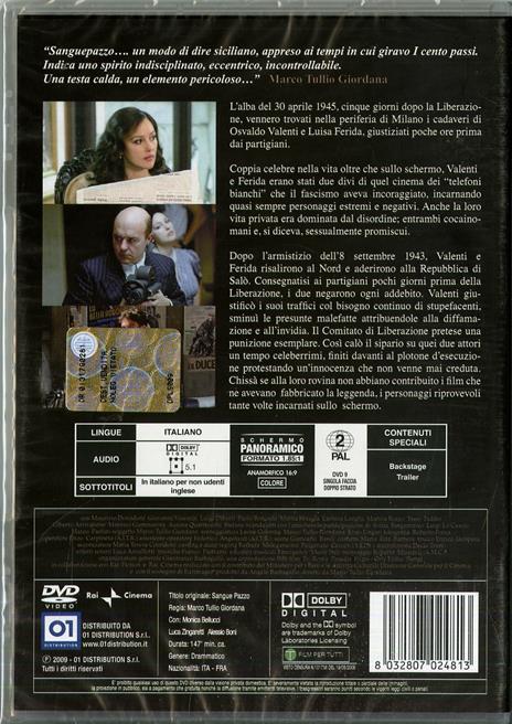 Sanguepazzo di Marco Tullio Giordana - DVD - 2