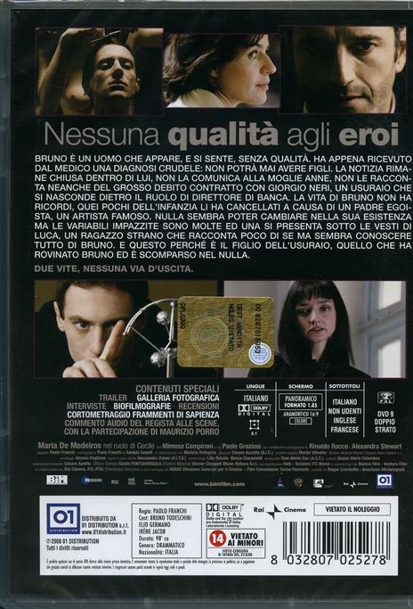 Nessuna qualità agli eroi di Paolo Franchi - DVD - 2