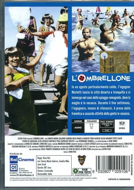 L' ombrellone di Dino Risi - DVD - 2